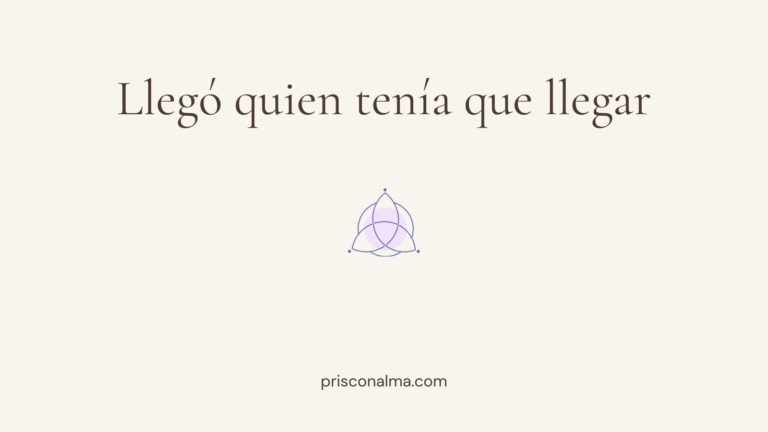 Llegó quien tenía que llegar